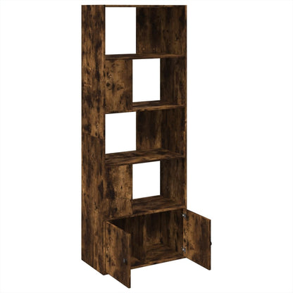 Libreria Rovere Fumo 70x36x189 cm in Legno Multistrato