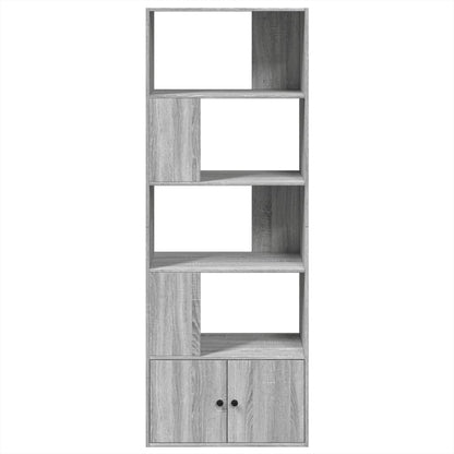 Libreria Grigio Sonoma 70x36x189 cm in Legno Multistrato