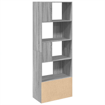 Libreria Grigio Sonoma 70x36x189 cm in Legno Multistrato