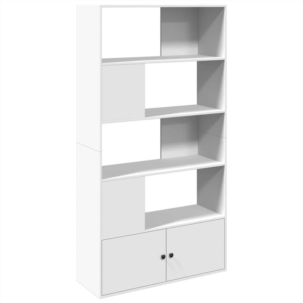 Libreria Bianca 100x36x189 cm in Legno Multistrato