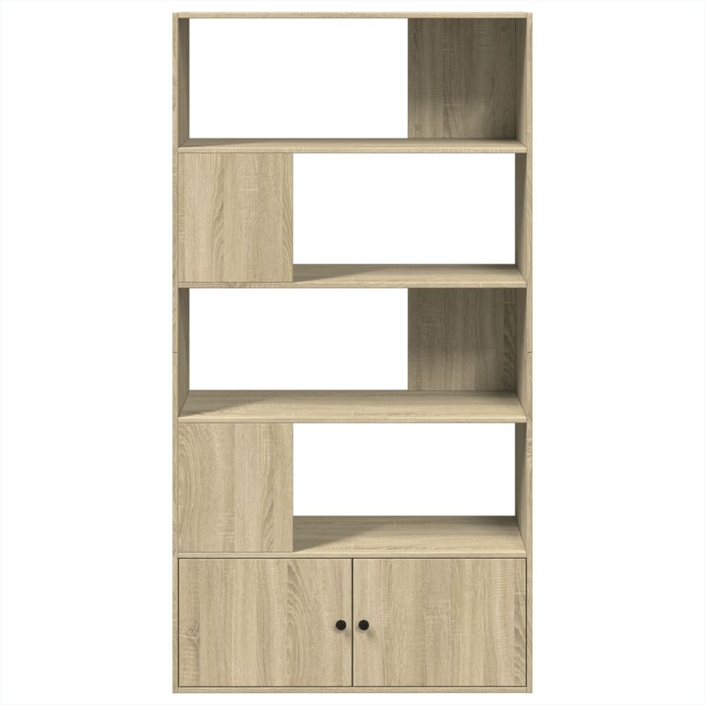 Libreria Rovere Sonoma 100x36x189 cm in Legno Multistrato