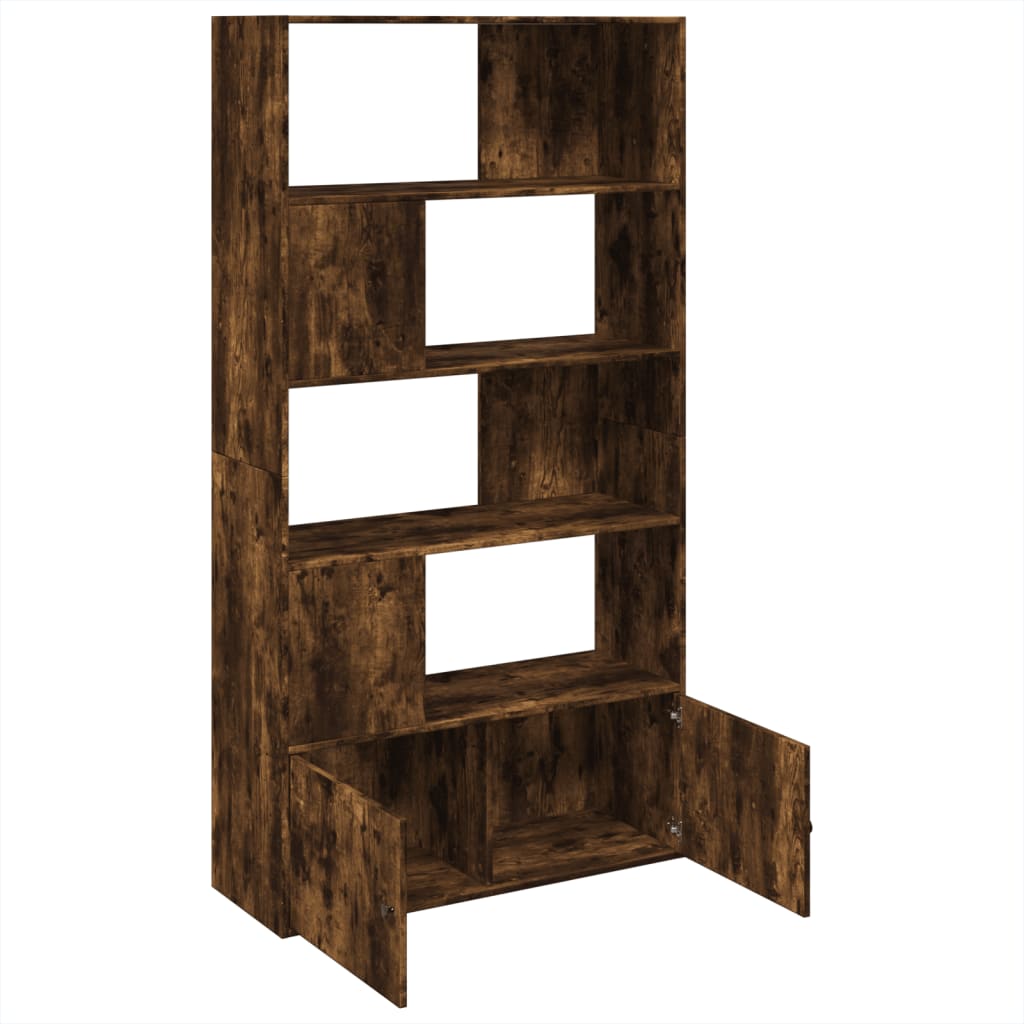 Libreria Rovere Fumo 100x36x189 cm in Legno Multistrato