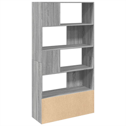 Libreria Grigio Sonoma 100x36x189 cm in Legno Multistrato