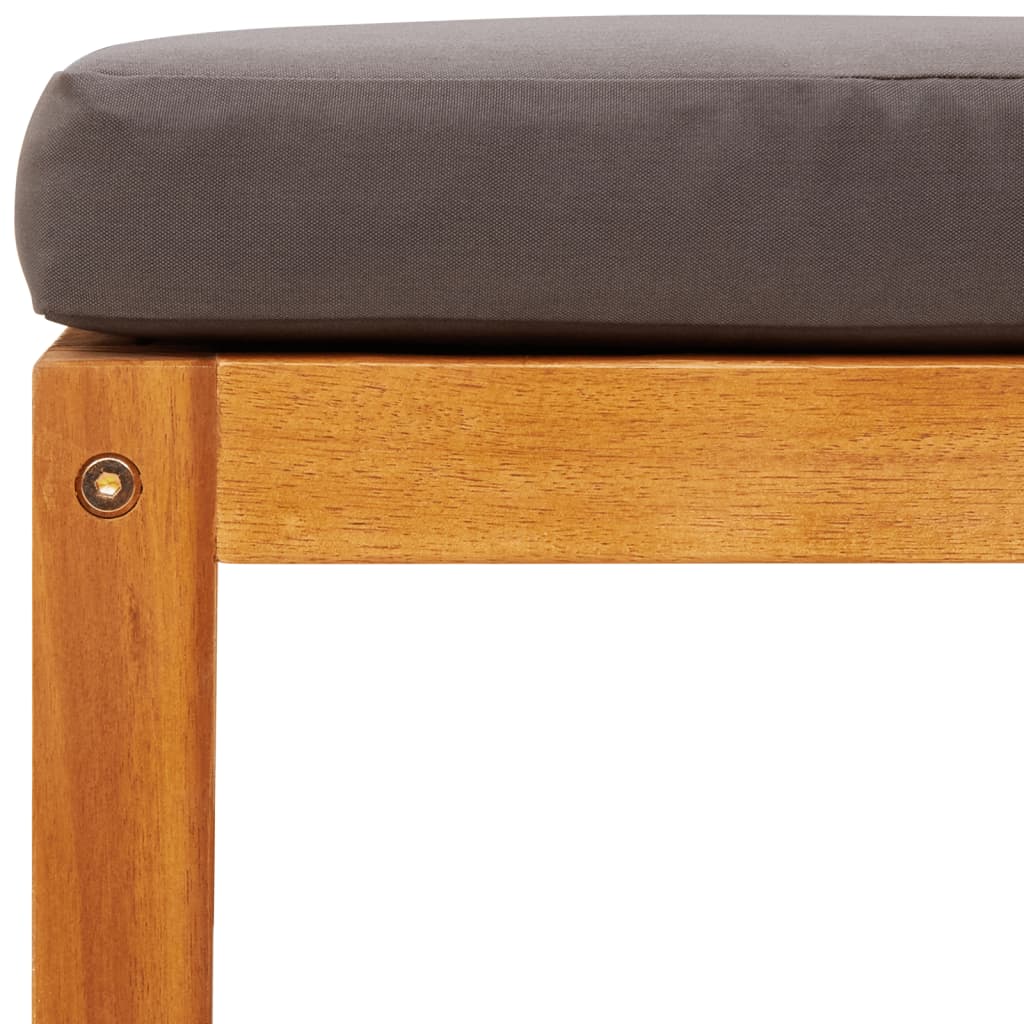 Set di divani da giardino 3 pezzi con cuscini in legno di acacia e corda | homemem39