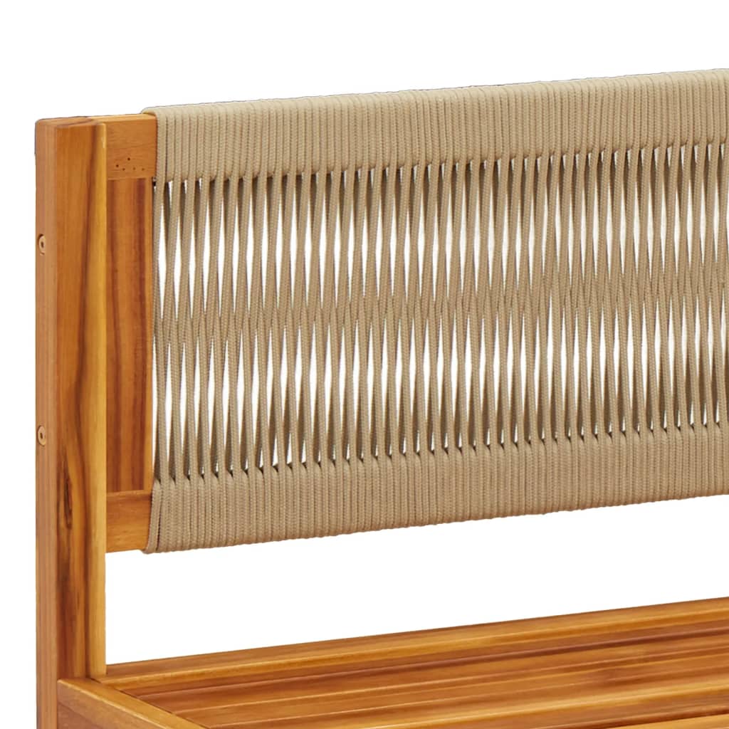 Divani da Giardino Angolari con Cuscini 2 pz in Legno di Acacia e Corda | homemem39