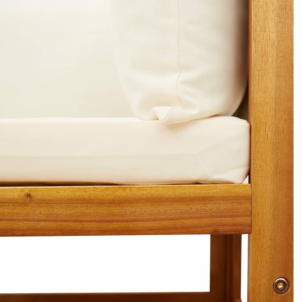 Set di divani da giardino 10 pezzi con cuscini in legno di acacia e rattan - homemem39