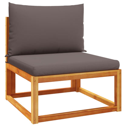 Set di divani da giardino 8 pezzi con cuscini in legno di acacia e rattan - homemem39