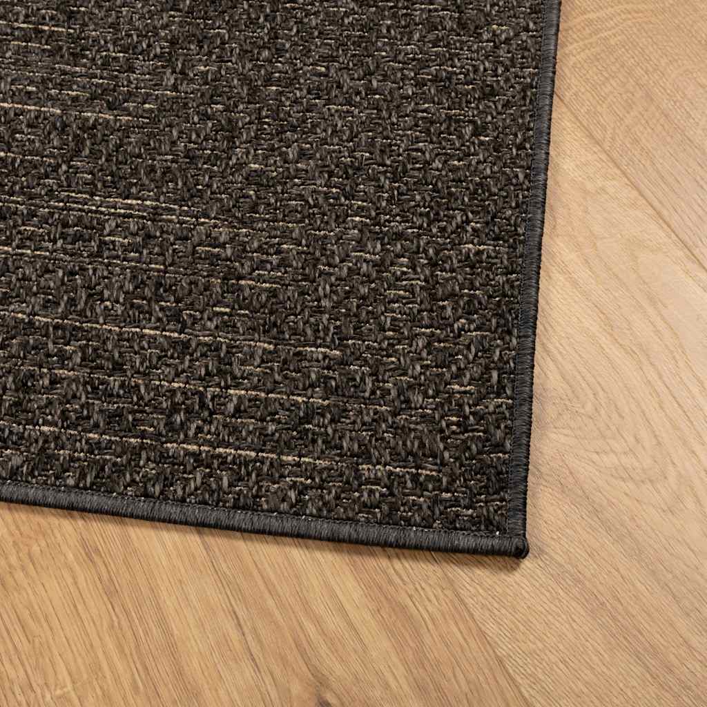 Tappeto ZIZUR Antracite 120x170 cm Aspetto Iuta Interni Esterni | homemem39