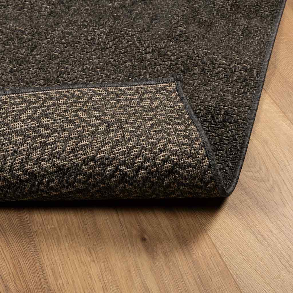 Tappeto ZIZUR Antracite 120x170 cm Aspetto Iuta Interni Esterni | homemem39