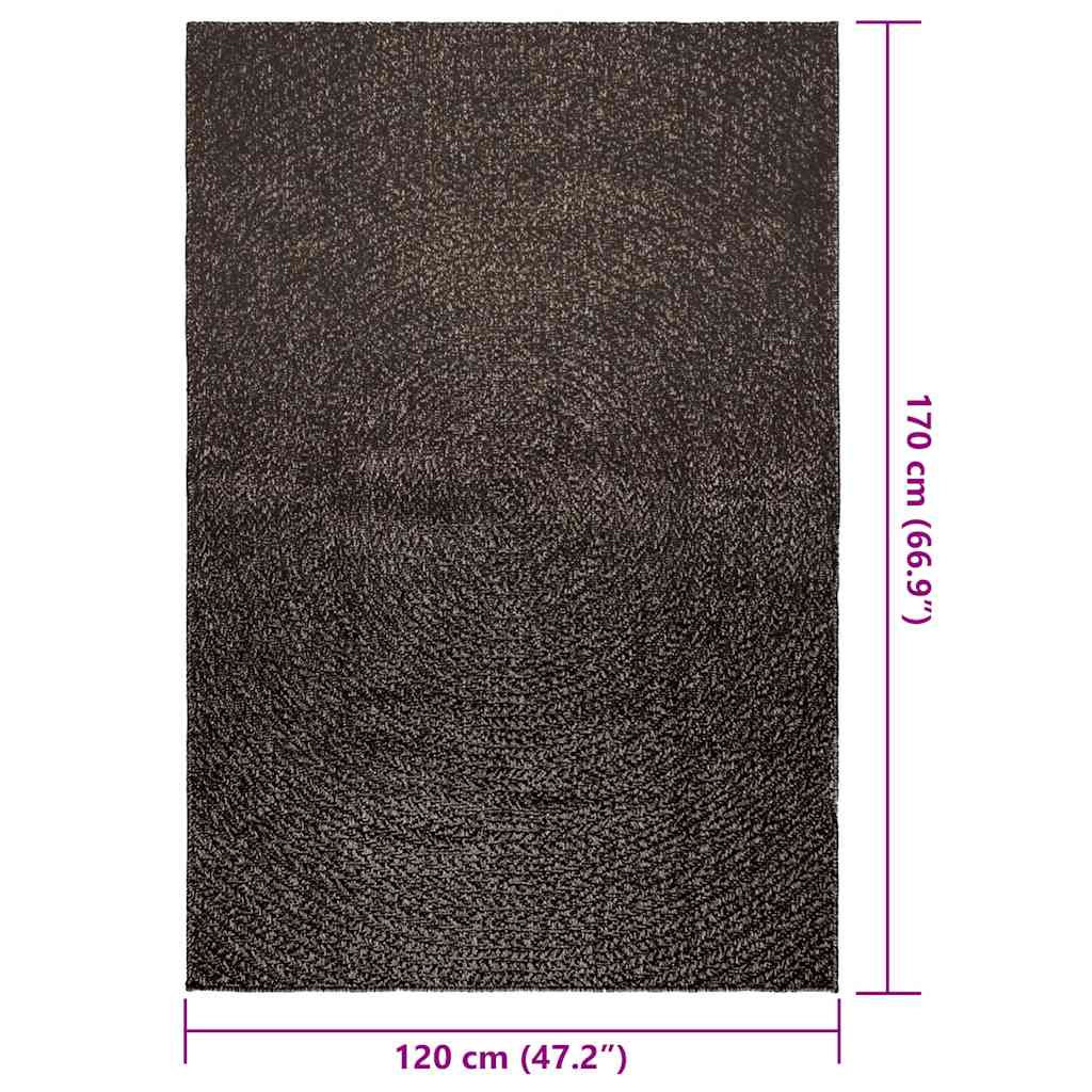 Tappeto ZIZUR Antracite 120x170 cm Aspetto Iuta Interni Esterni | homemem39