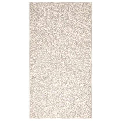 Tappeto ZIZUR Crema 80x150 cm Aspetto Iuta Interni ed Esterni