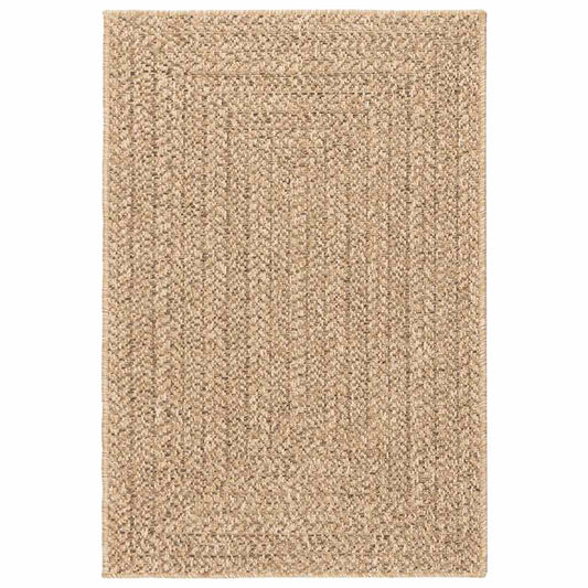 Tappeto ZIZUR Beige 100x200 cm Aspetto Iuta Interni ed Esterni