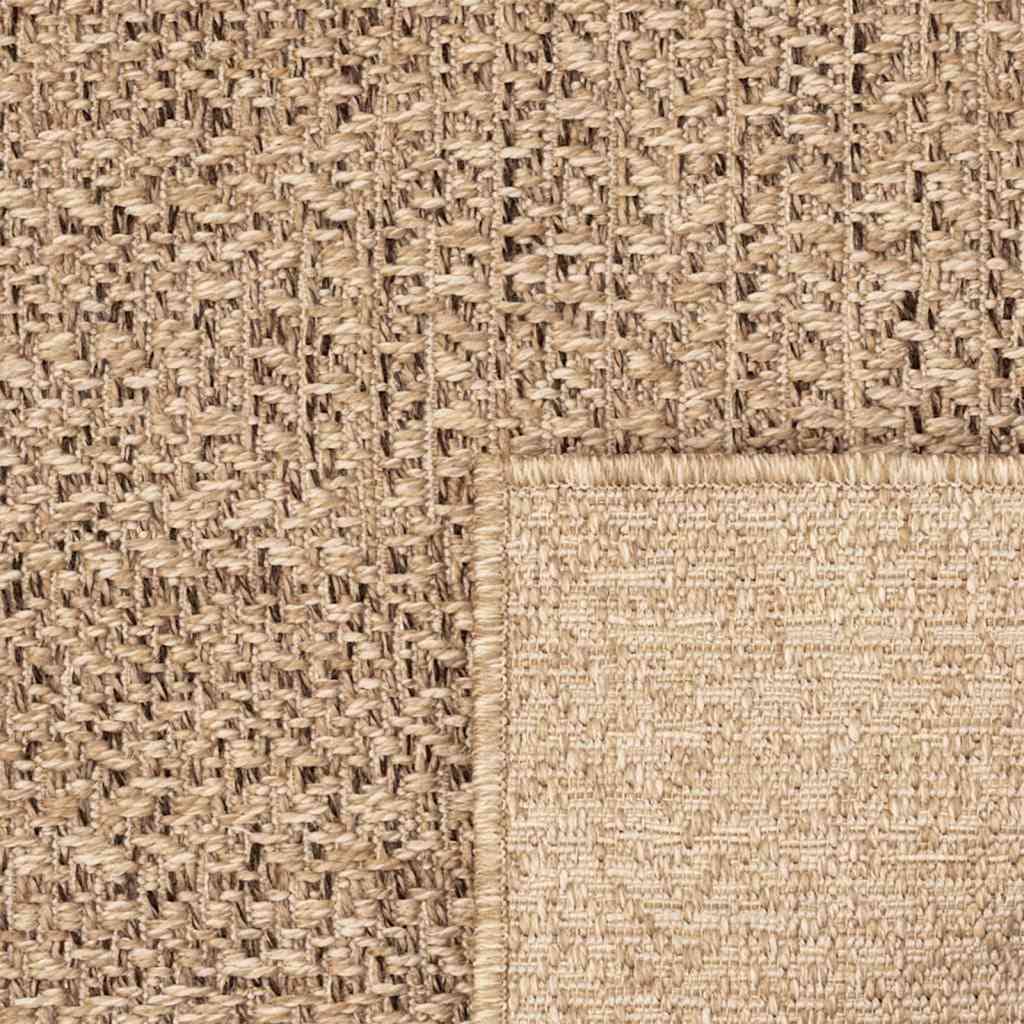 Tappeto ZIZUR Beige 160x230 cm Aspetto Iuta Interni ed Esterni