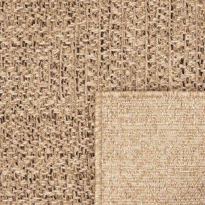Tappeto ZIZUR Beige 200x200 cm Aspetto Iuta Interni ed Esterni