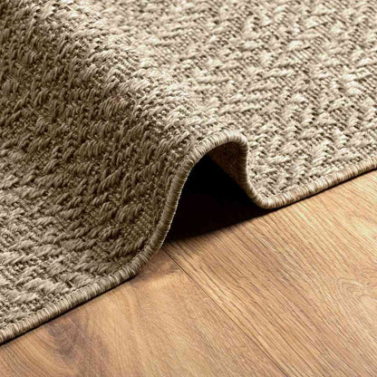 Tappeto ZIZUR Beige 120x170 cm Aspetto Iuta Interni ed Esterni