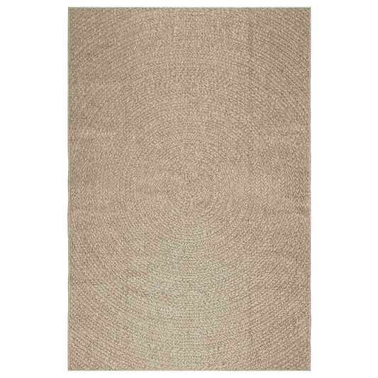Tappeto ZIZUR Beige 160x230 cm Aspetto Iuta Interni ed Esterni