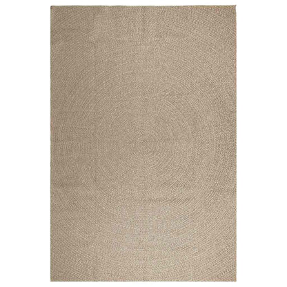 Tappeto ZIZUR Beige 240x340 cm Aspetto Iuta Interni ed Esterni