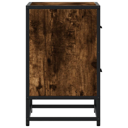 Comodino Rovere Fumo 40x31x50 cm in Truciolato - homemem39