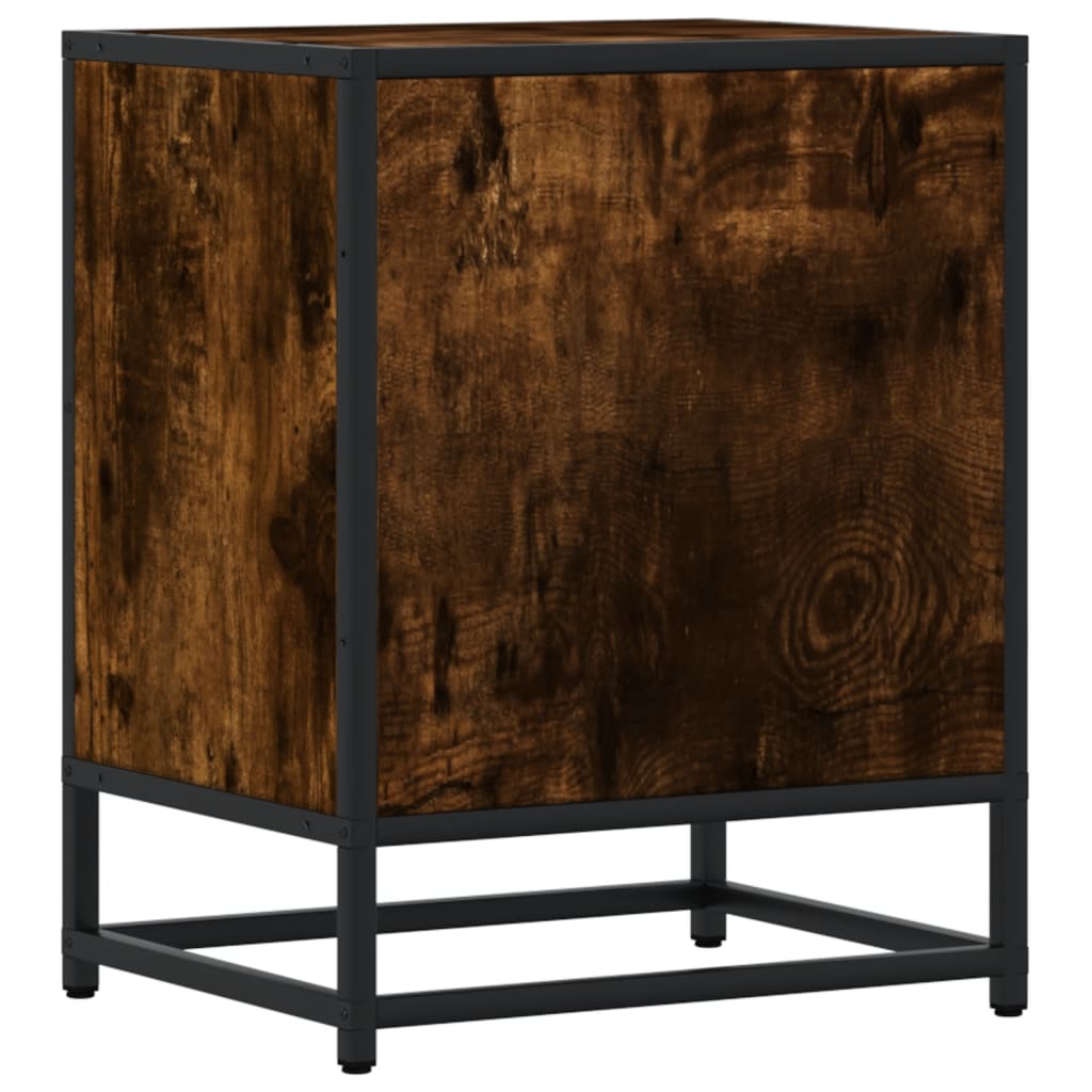 Comodini Rovere Fumo 2 pz 40x31x50 cm in Truciolato - homemem39