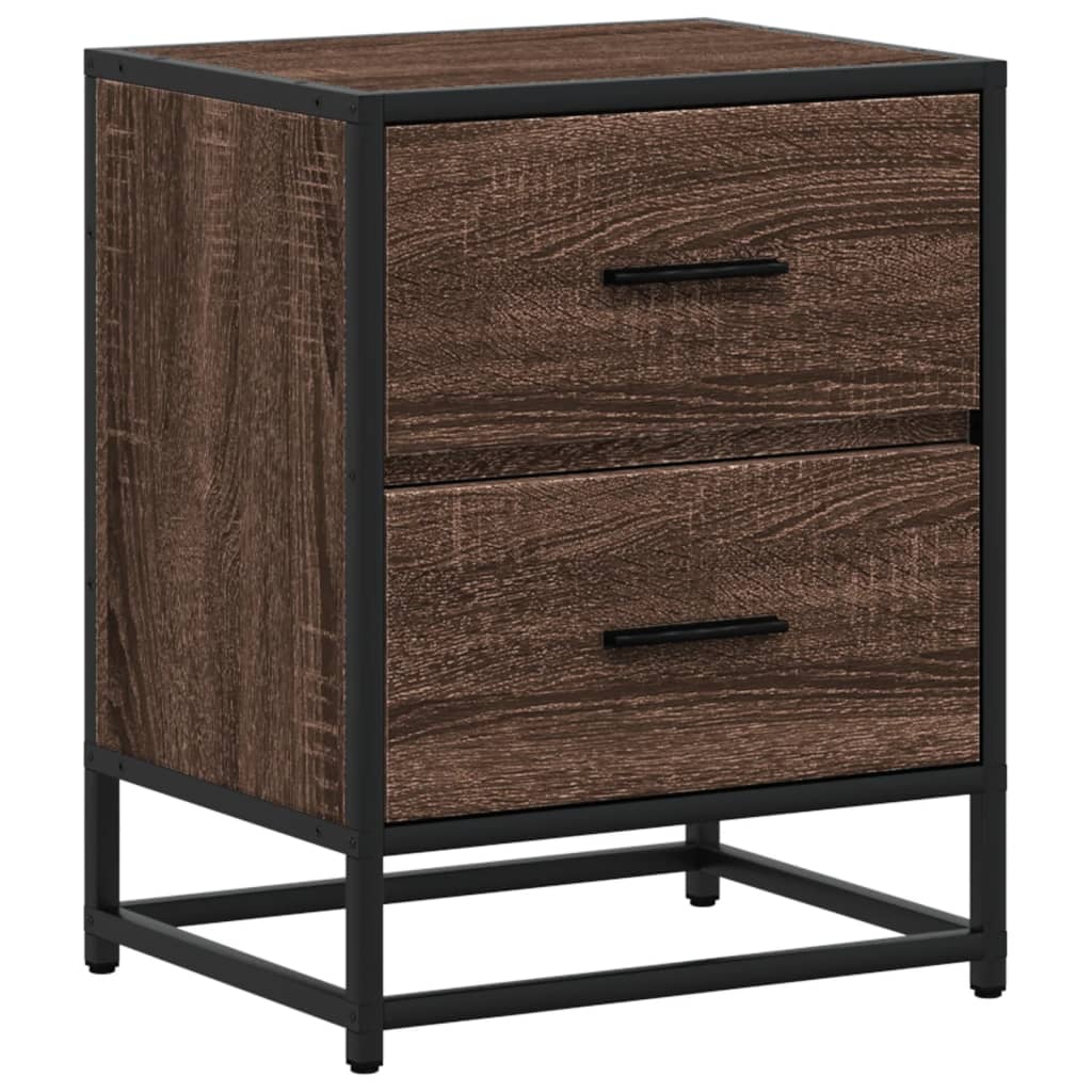 Comodino Rovere Marrone 40x31x50 cm in Truciolato | homemem39