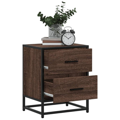 Comodino Rovere Marrone 40x31x50 cm in Truciolato | homemem39