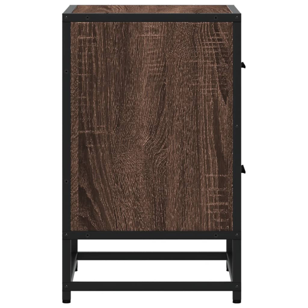 Comodino Rovere Marrone 40x31x50 cm in Truciolato | homemem39