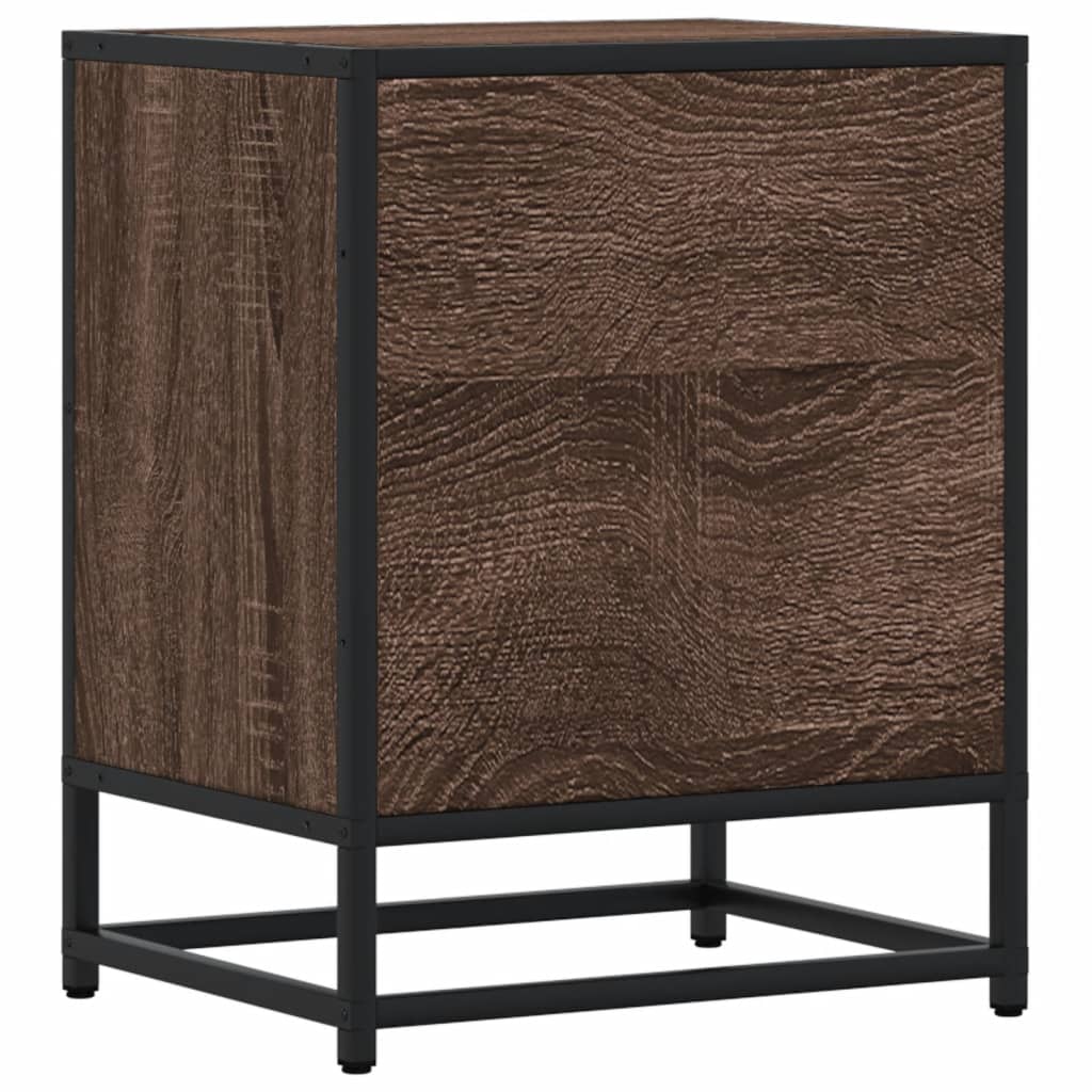Comodino Rovere Marrone 40x31x50 cm in Truciolato | homemem39