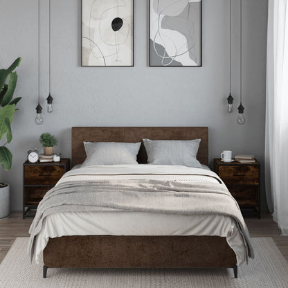 Comodini Rovere Fumo 2 pz 40x31x50 cm in Truciolato - homemem39