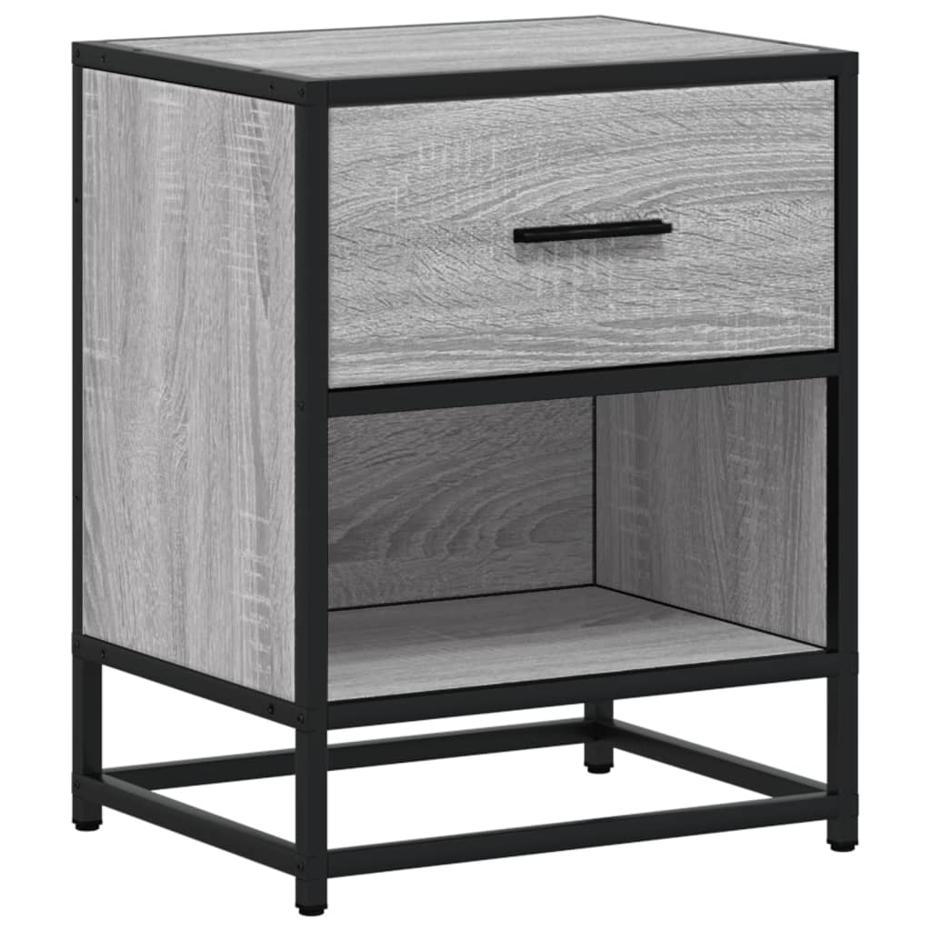 Comodino Grigio Sonoma 40x31x50 cm in Truciolato | homemem39