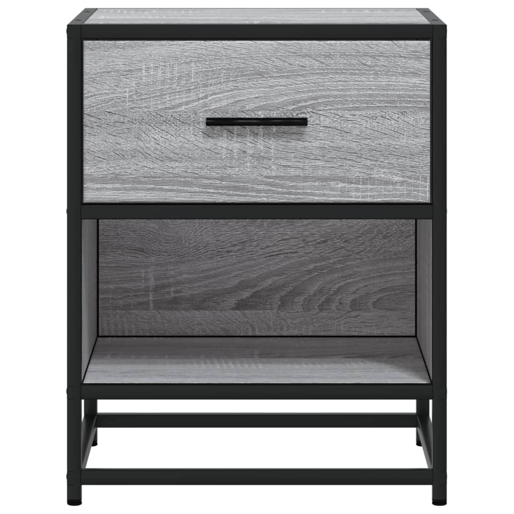 Comodino Grigio Sonoma 40x31x50 cm in Truciolato | homemem39