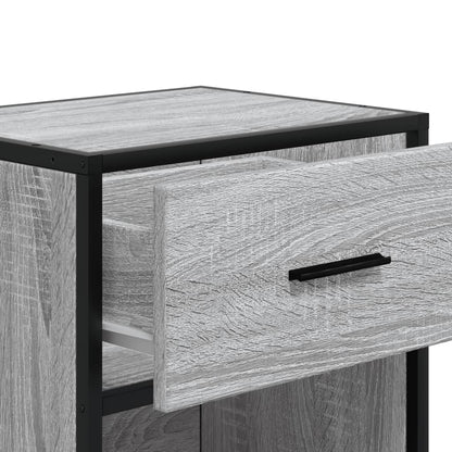 Comodino Grigio Sonoma 40x31x50 cm in Truciolato | homemem39