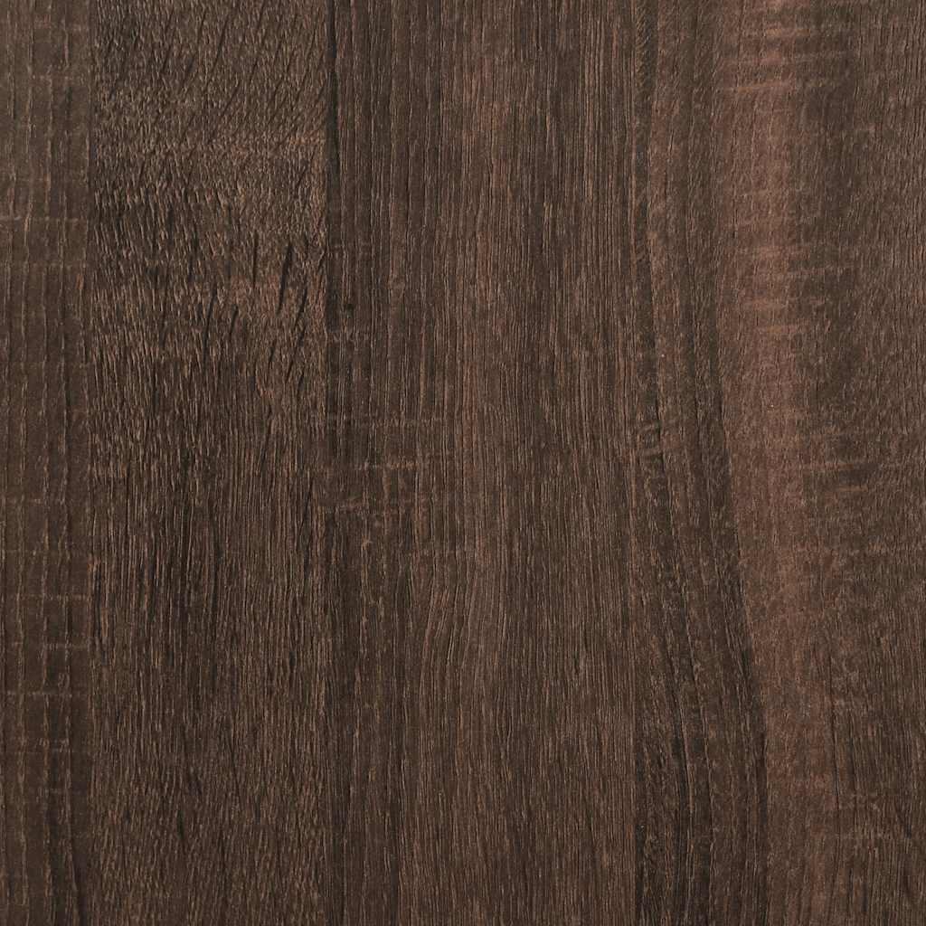 Comodino Rovere Marrone 40x34,5x60cm Legno Multistrato Metallo
