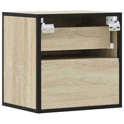 Comodino a Muro Rovere Sonoma 40x31x39,5 cm - homemem39