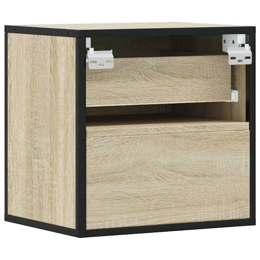 Comodini a Muro 2 pz Rovere Sonoma 40x31x39,5 cm - homemem39