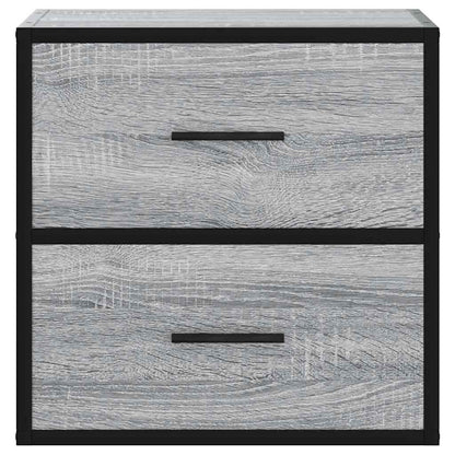 Comodino a Muro Grigio Sonoma 40x31x39,5 cm - homemem39
