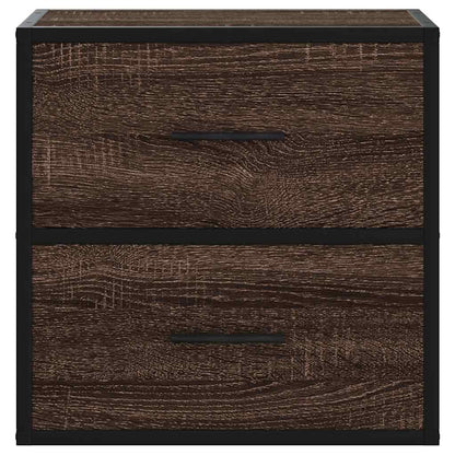 Comodino a Muro Rovere Marrone 40x31x39,5 cm - homemem39