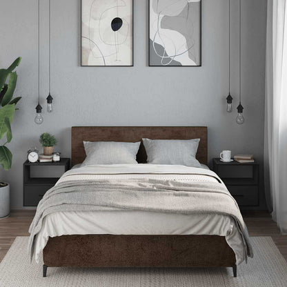 Comodini a Muro 2 pz Nero 40x31x39,5 cm - homemem39