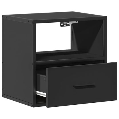 Comodini a Muro 2 pz Nero 40x31x39,5 cm - homemem39