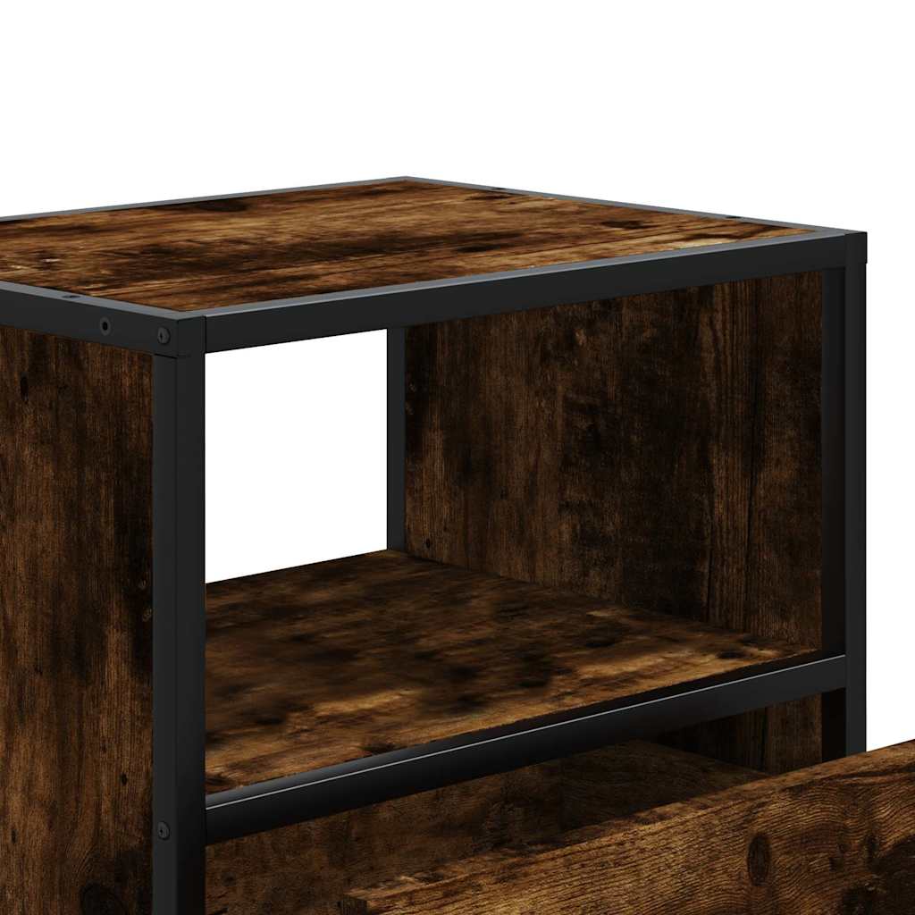 Comodini a Muro 2 pz Rovere Fumo 40x31x39,5 cm - homemem39