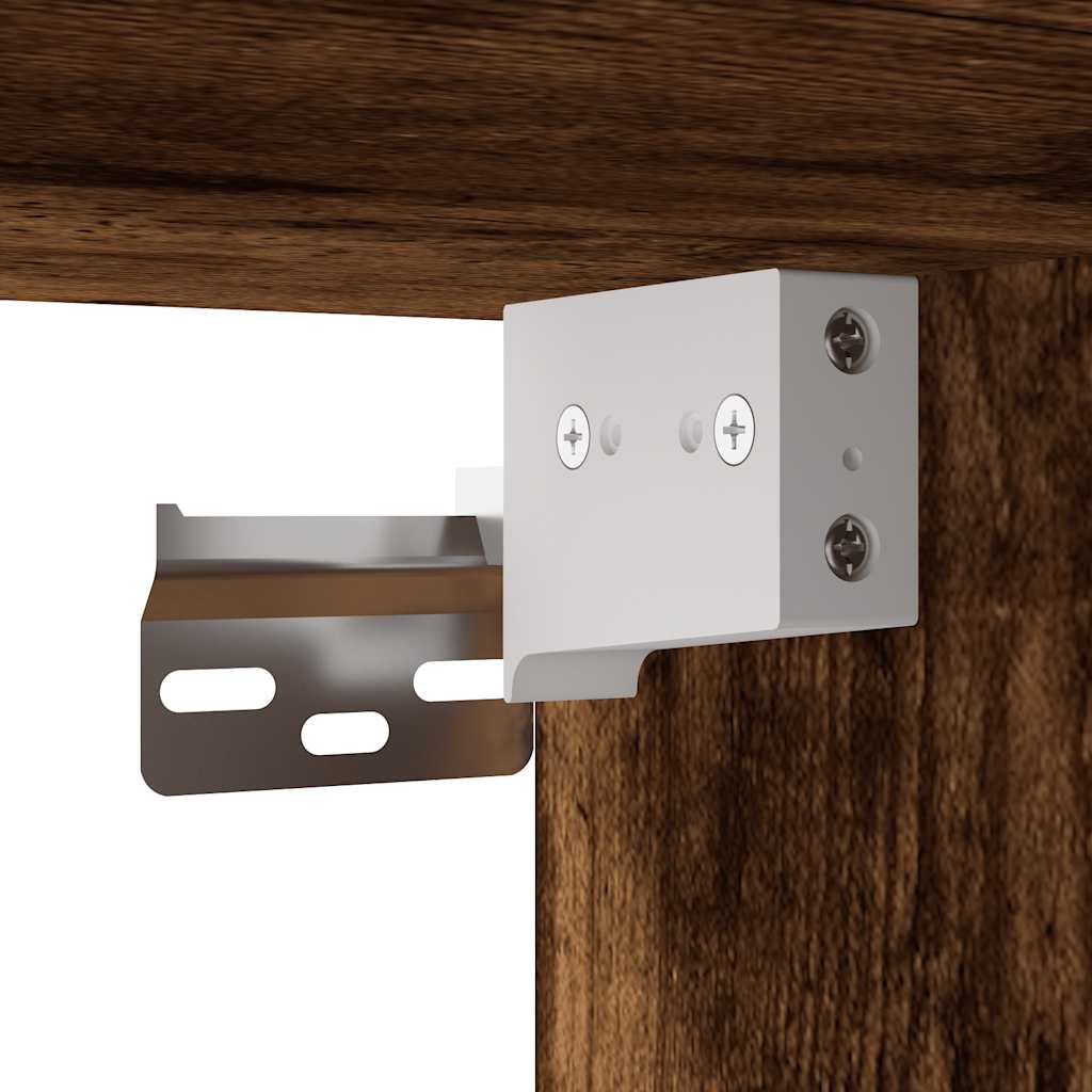 Comodini a Muro 2 pz Rovere Fumo 40x31x39,5 cm - homemem39