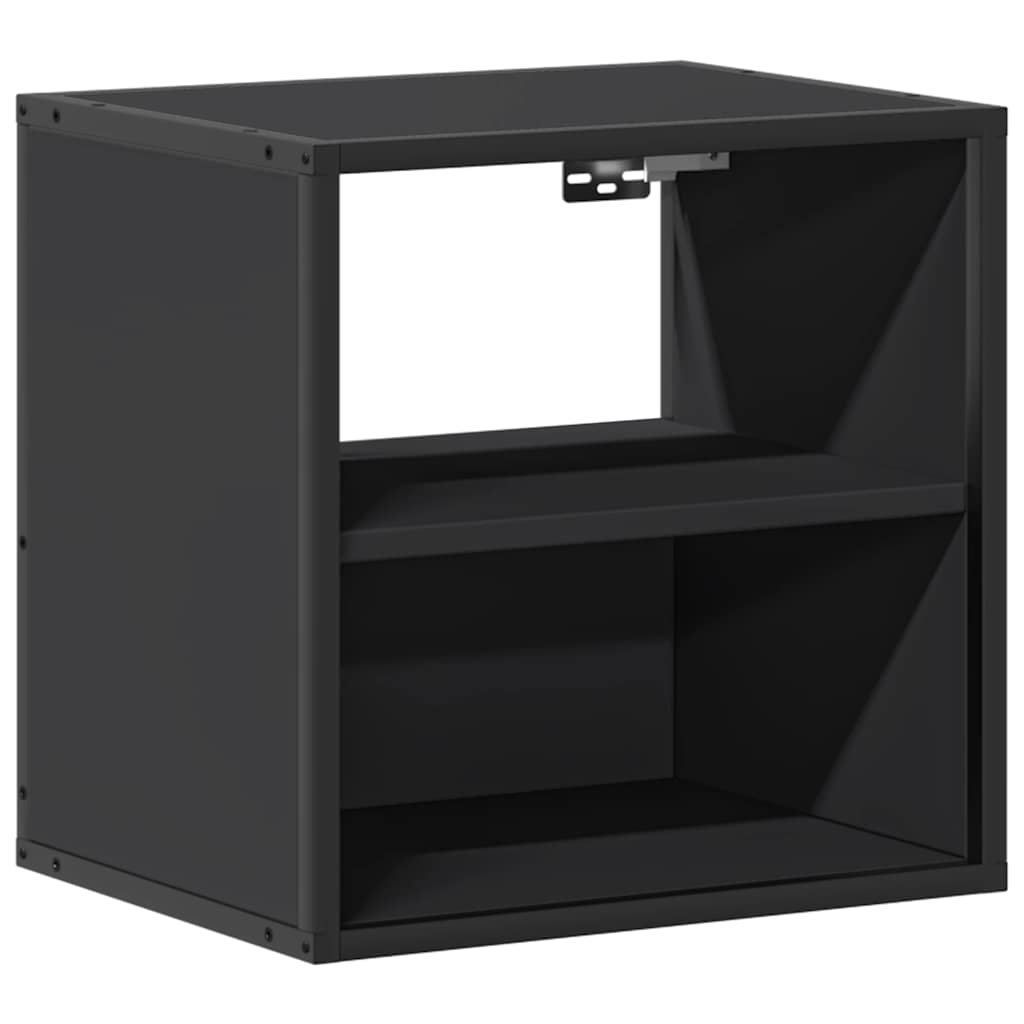 Comodino a Muro Nero 40x31x39,5 cm - homemem39