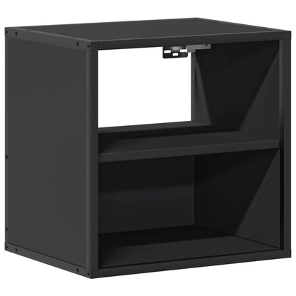 Comodino a Muro Nero 40x31x39,5 cm - homemem39