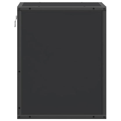 Comodino a Muro Nero 40x31x39,5 cm - homemem39