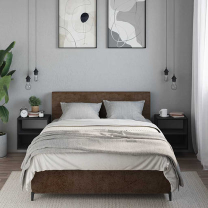 Comodini a Muro 2 pz Nero 40x31x39,5 cm - homemem39