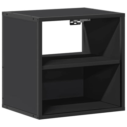 Comodini a Muro 2 pz Nero 40x31x39,5 cm - homemem39