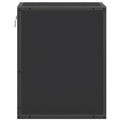 Comodini a Muro 2 pz Nero 40x31x39,5 cm - homemem39