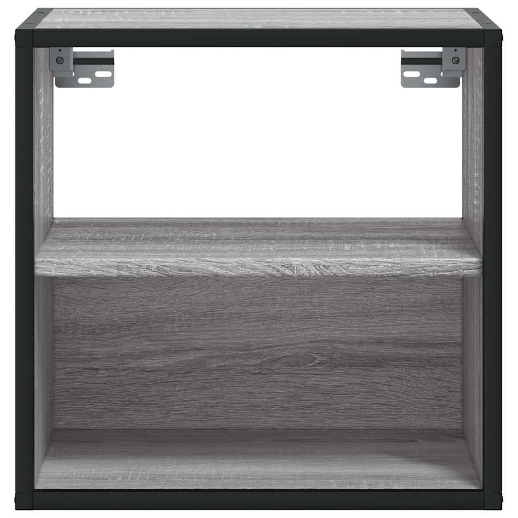 Comodino a Muro Grigio Sonoma 40x31x39,5 cm - homemem39