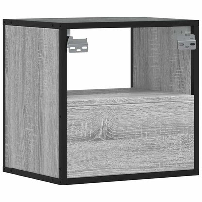 Comodini a Muro 2 pz Grigio Sonoma 40x31x39,5 cm - homemem39