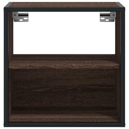 Comodini a Muro 2 pz Rovere Marrone 40x31x39,5 cm - homemem39