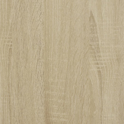 Tavolino Rovere Sonoma 90x57x35 cm Legno Multistrato e Metallo